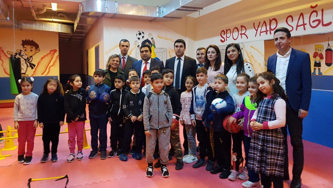 50.Yıl İlkokulunda Mehmet Ege Gülcan Salon Sporları Atölyesi açıldı.