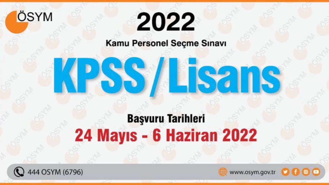 2022-KPSS Lisans Başvuruları 