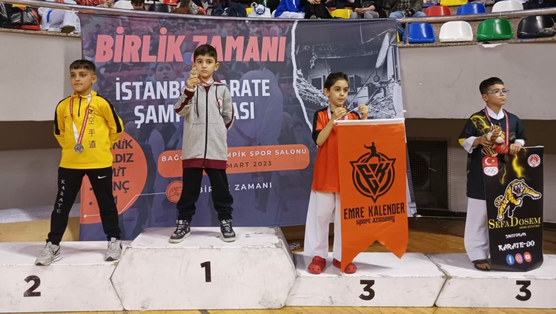  Ali Cevat Özyurt İlkokulu Öğrencilerimizin Karate Şampiyonasında İl Birinciliği